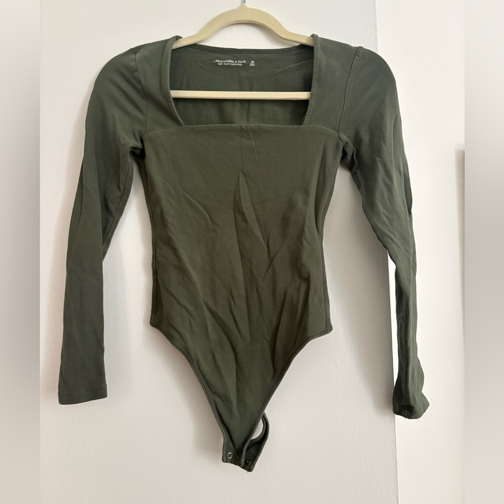 Abercrombie & Fitch Dark Green Bodysuit